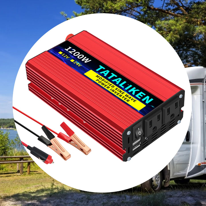Modified Sine Wave Inverter Converter 2200W 3000W 4000W AC 12V 110V 60HZ With LED Voltage Display