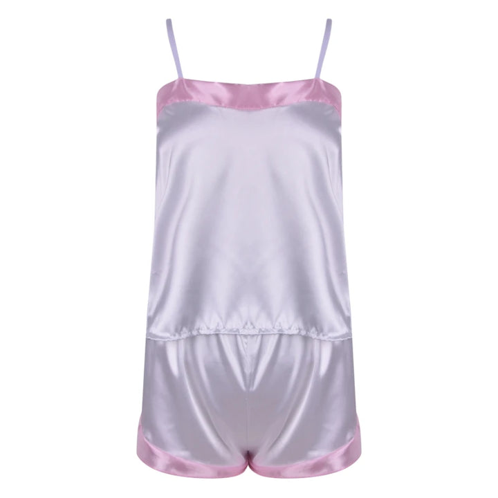 2024 Lace Pijama Dot Print Women's Pajama Sets V-Neck Stretch Satin Sexy Lingerie Sleepwear Pajamas Home Wear Nightwear Clothing