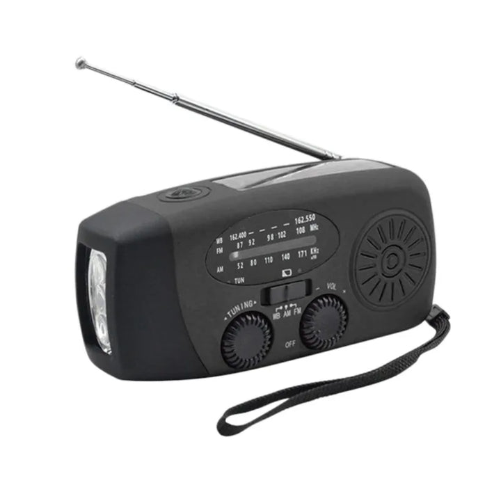 Emergency Hand Crank Radio with LED Flashlight FM AM WB NOAA Weather Radio 600mAh USB Charging Emergency Waterproof Camping