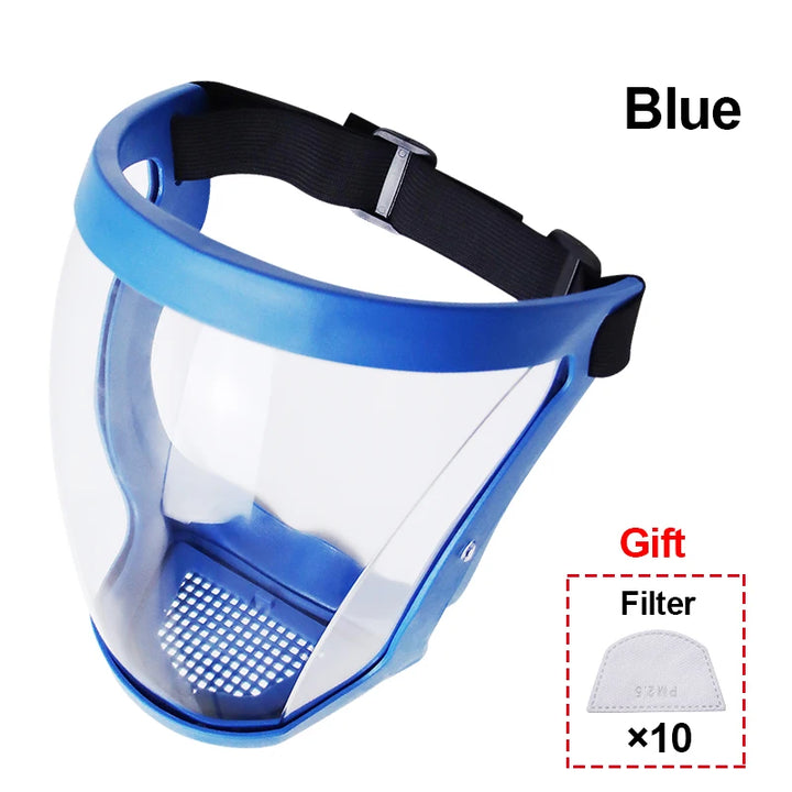 Work Protection Mask Transparent Facial Shield Transparent Facial Protector Face Protective Screen Kitchen Accessories Gadgets
