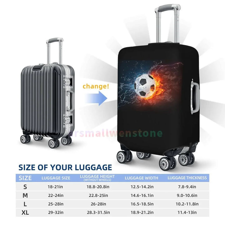 Football Luggage Cover Suitcase Protector Thicken Elasticity Dust Covered Anti-scratch Protective Case 18-32 Inch