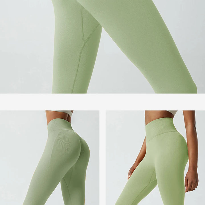 New Seamless Push Up Sport Leggings For Women High Waist Tummy Control Gym Workout Fitness Tights Stretchy Peach Butt Yoga Pants