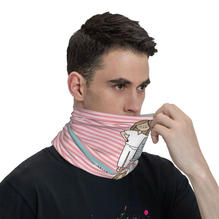Custom Nursing Pattern Nurse Bandana Neck Gaiter for Ski Cycling Women Men Wrap Scarf Health Care Headband Warmer