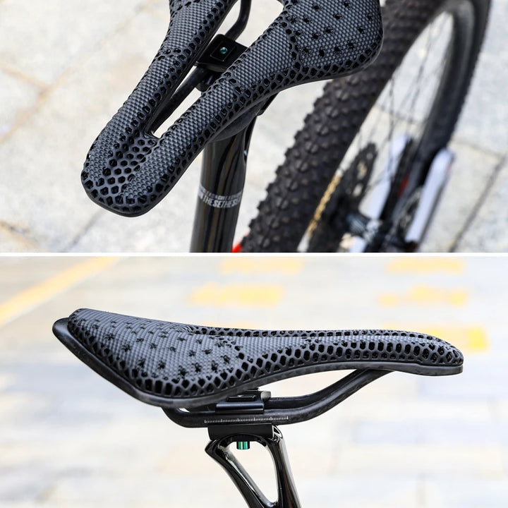 2024 RYET 3D Printed Saddle Ultralight Hollow Comfortable Full Carbon MTB Road Racing Bike Cycling Seat Bicycle Cushion Parts