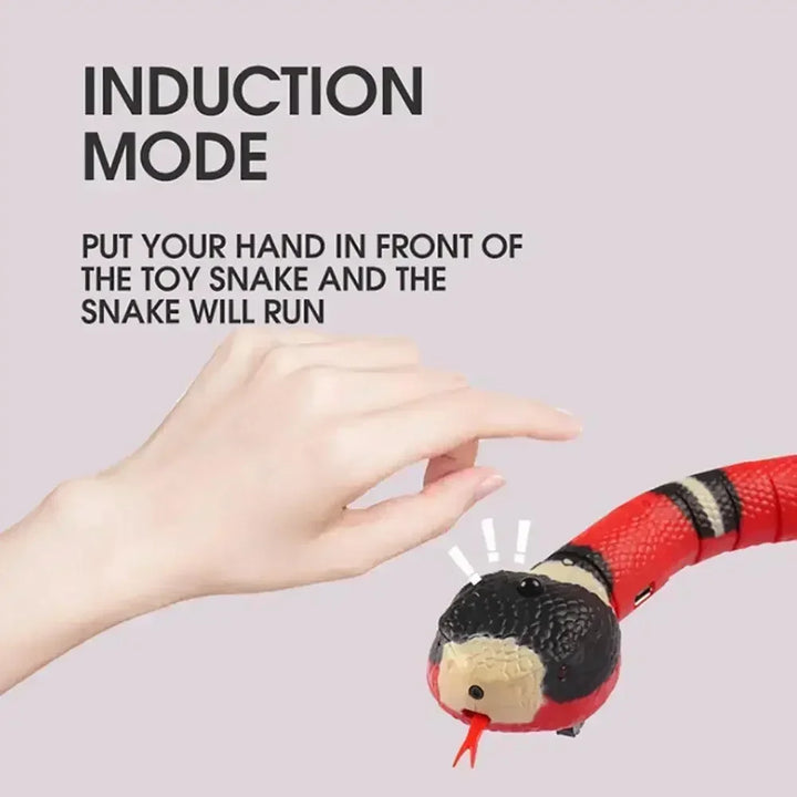Funny Cat Snake Toy Snake Shape Sports Training Battery Operated Electric Moving Snake Prank Prop