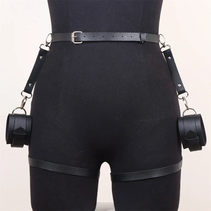 Women Harness Belt Pu Leather Lingerie Bondage Gothic Body Harness Adjustable Women's Belts Punk Clothing Accessories