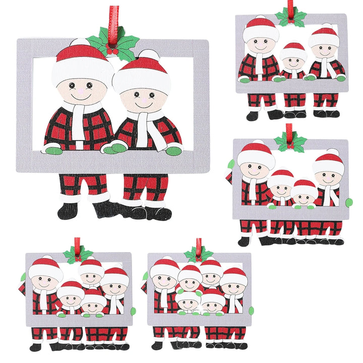 Christmas Tree Family Pendant Merry Christmas Decorations For Home 2024 Navidad Xmas Tree Hanging Ornament Navidad New Year 2025