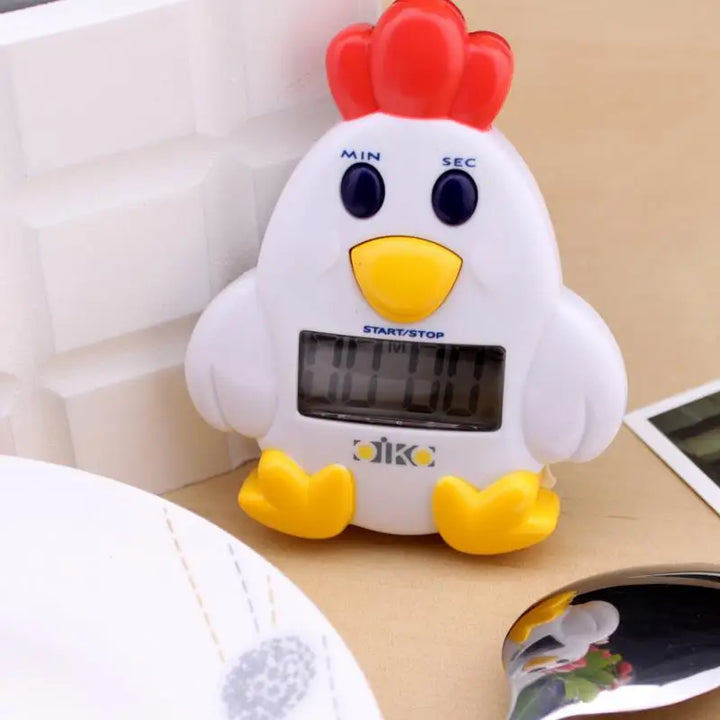 Chick Electronic Timer Chicken Egg Basket Kitchen Countdown Cooking Timers Baking Reminder Student Tech gadgets