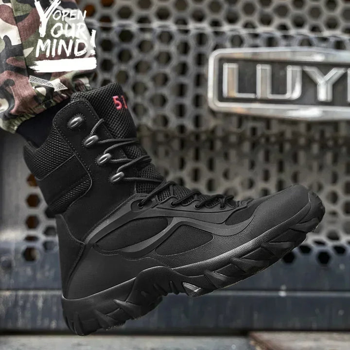 New Men's Motorcycle Retro Boots Comfortable Hot Ankle Boots Outdoor Waterproof Hiking Boots Season Men's Boots Fashion Wear