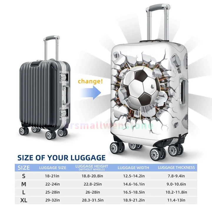 Football Luggage Cover Suitcase Protector Thicken Elasticity Dust Covered Anti-scratch Protective Case 18-32 Inch