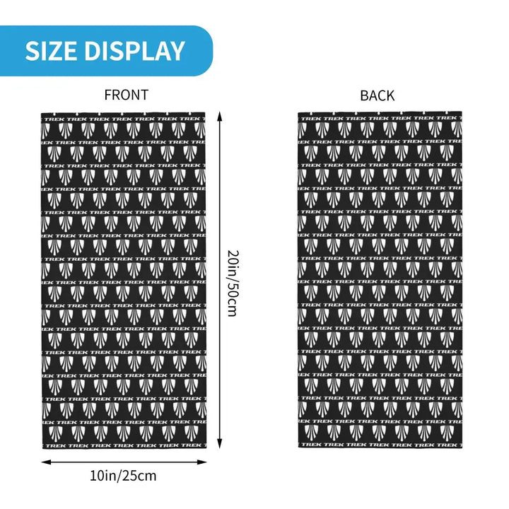 Custom Treks Bike Logo Bandana Neck Gaiter Windproof Face Scarf Cover Women Men Headwear Tube Balaclava