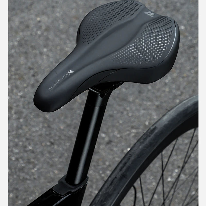 WEST BIKING Bicycle Saddle Comfortable Bike Seat Wear-resistant PU Leather Hollow Road Bicycle Parts Cycling Saddle Bike Cushion