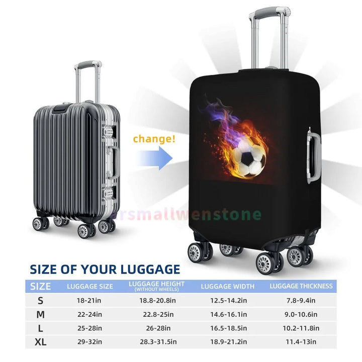 Football Luggage Cover Suitcase Protector Thicken Elasticity Dust Covered Anti-scratch Protective Case 18-32 Inch