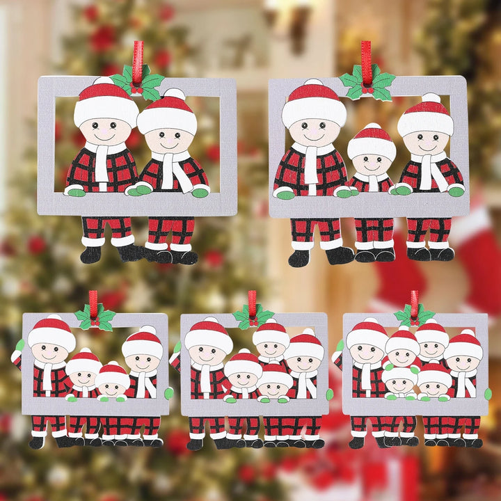 Christmas Tree Family Pendant Merry Christmas Decorations For Home 2024 Navidad Xmas Tree Hanging Ornament Navidad New Year 2025
