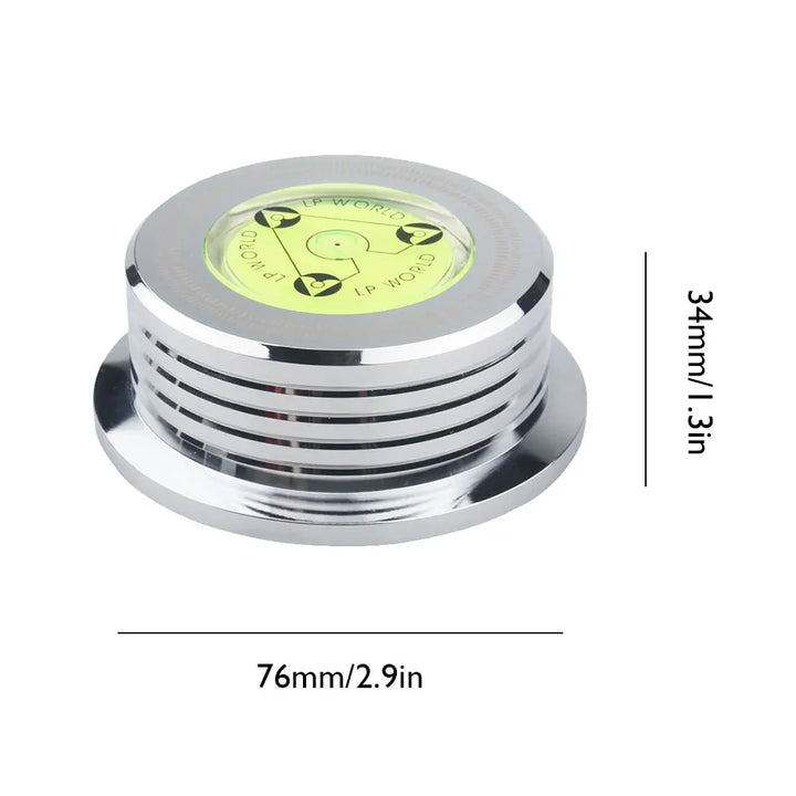 LP Disc Stabilizer 50Hz Aluminum Alloy LP Disc Stabilizer Metal Vinyl Turntable Weight Clamp Record Player Accessories