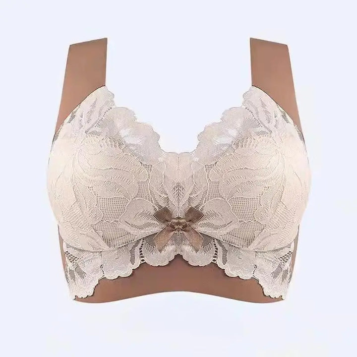 Plus Size Underwear Seamless Bras Large Lace Wireless Women Vest Backless Tops Push Up Unwired Bra Without Bones Plus Underwear