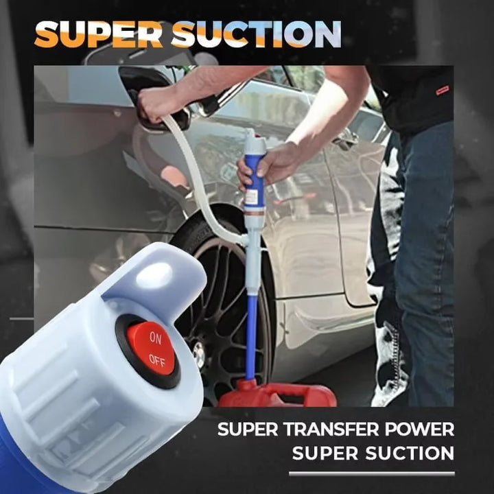 Portable Electric Pump Upgrade HandHeld Liquid Transfer Siphon Pump Battery Powered Water Oil Suction Pumps Car Vehicle Fuel Gas