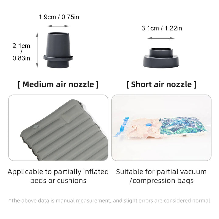 Electric Air Pump Portable Wireless Air Compressor Inflator/Deflator Pumps for Inflatable Cushions Air Beds Boat Swimming Ring