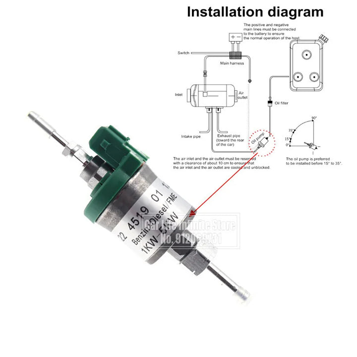 12V/24V 1KW-5KW Car Upgrade Ultra-low Noise Heater Fuel Pump For Eberspacher Universal Car Air Diesel Parking Oil Pump For Truck