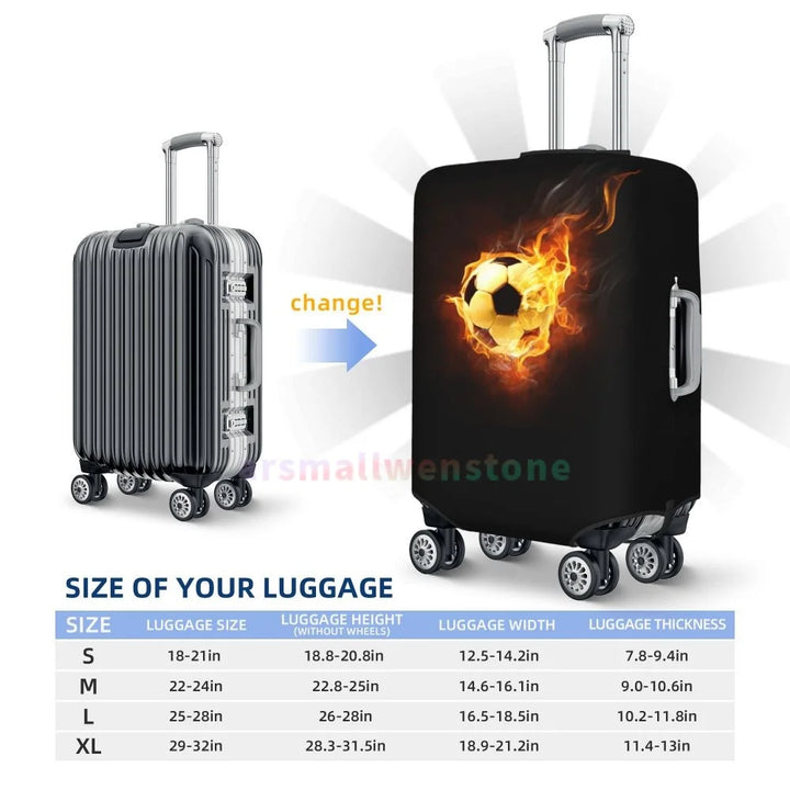 Football Luggage Cover Suitcase Protector Thicken Elasticity Dust Covered Anti-scratch Protective Case 18-32 Inch