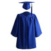 2Pcs/Set Zipper Loose Graduation Gown Children School 2022 Graduation Cap Gown Suit Graduation Ceremony Uniform