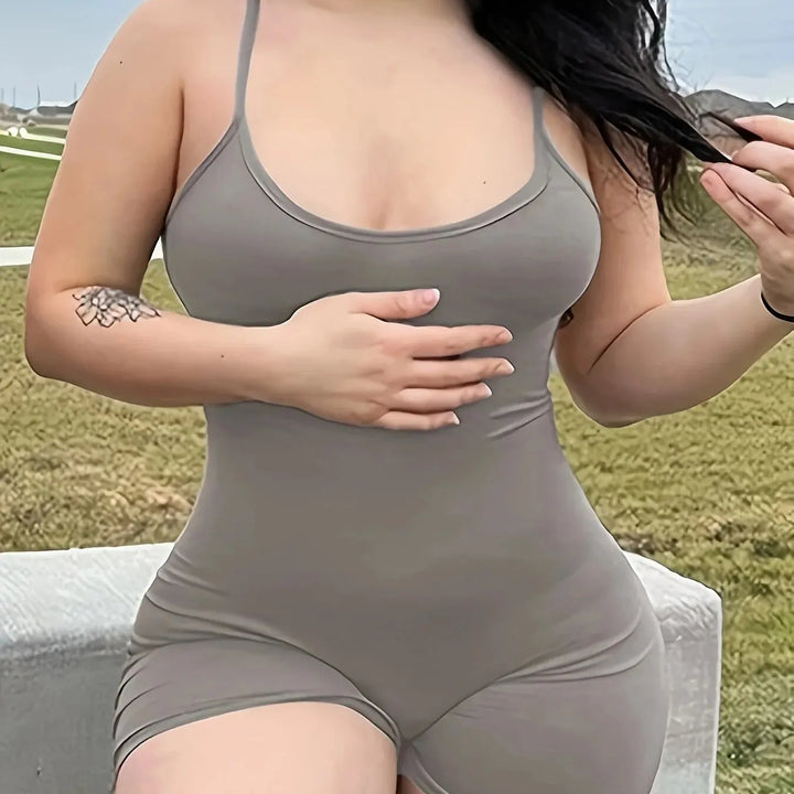 Dulzura Women Sleeveless Bodycon Basic Club Vacation Romper Playsuit 2024 Autumn Clothes Wholesale Items For Business