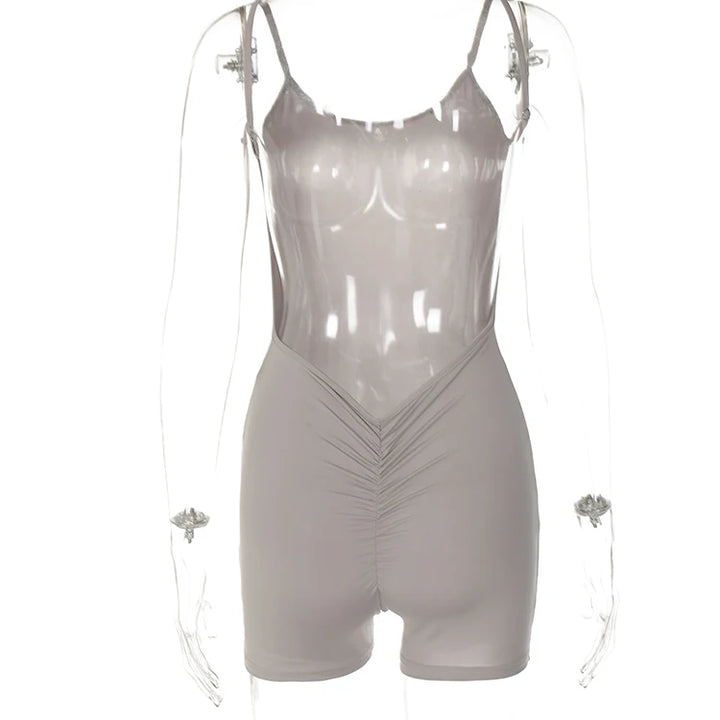 Dulzura Women Sleeveless Bodycon Basic Club Vacation Romper Playsuit 2024 Autumn Clothes Wholesale Items For Business