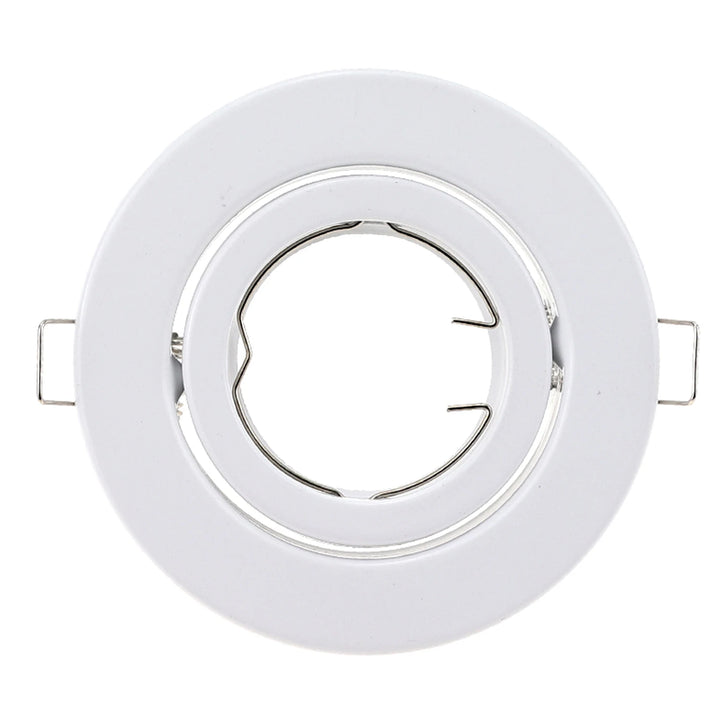 Metal Round GU10 MR16 GU5,3 Recessed Downlight LED Fitting Ceiling Spot Lights Frame Suit Dia108mm Bulbs Lamp Socket Holder