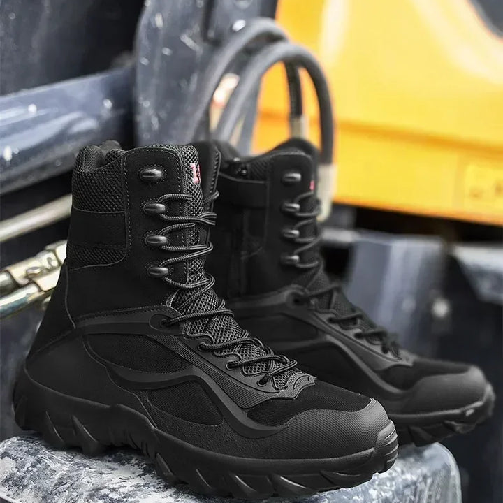 New Men's Motorcycle Retro Boots Comfortable Hot Ankle Boots Outdoor Waterproof Hiking Boots Season Men's Boots Fashion Wear