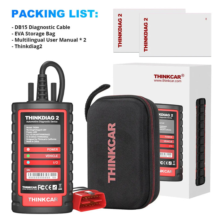 KINGBOLEN Ediag Plus, THINKCAR THINKDIAG 2 CANFD ALL System ECU Coding Active Test 16 Reset OBD2 Scanner Car Diagnostic Tools
