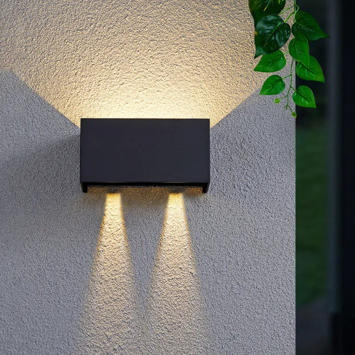 Outdoor Wall Lamp Waterproof Modern Minimalist Living Room Super Bright LED Up and Down Dual Head Staircase Corridor Balcony