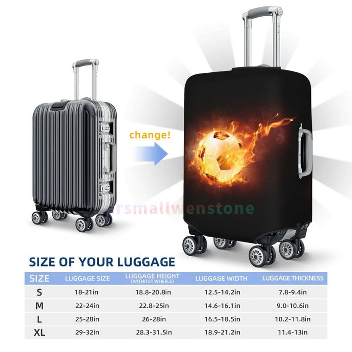 Football Luggage Cover Suitcase Protector Thicken Elasticity Dust Covered Anti-scratch Protective Case 18-32 Inch