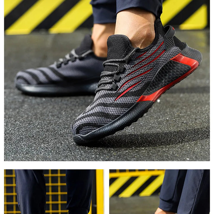 Men Work Safety Shoes Anti-puncture Working Sneakers Male Indestructible Work Shoes Men Boots Lightweight Men Shoes Safety Boots