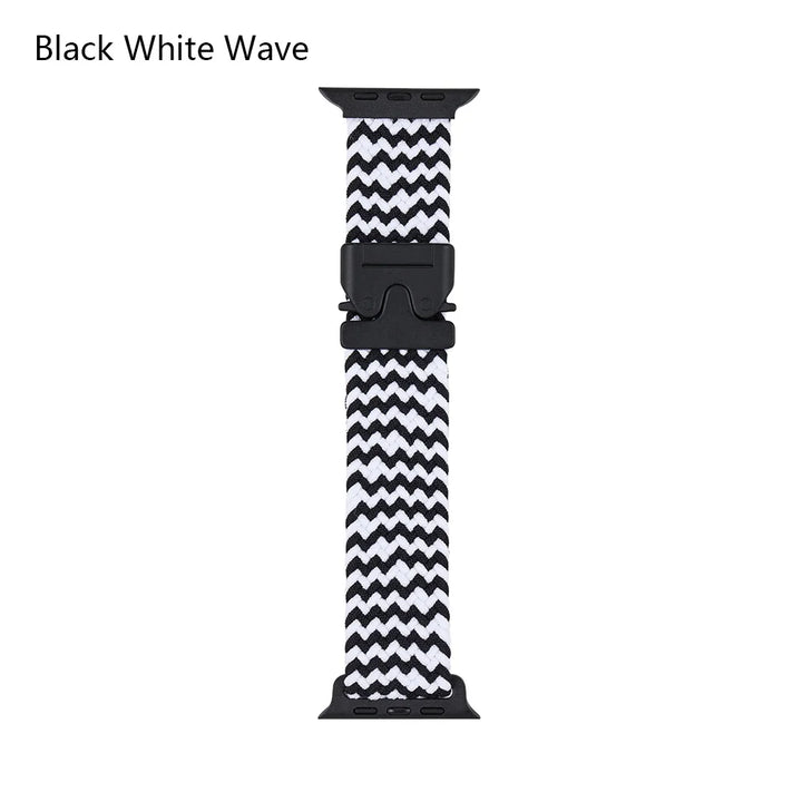 Nylon Canvas Watch Strap for Apple iWatch Series 10 42mm 46mm Ultra 1/2 49mm  S9 8 7 41mm 45mm  S4-6 40mm 44mm Parachute Buckle