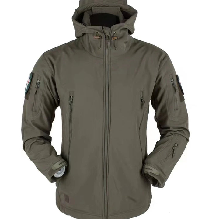 Men Winter Waterproof Climbing SkiingTrekking Fleece Fishing Tactical Sharkskin Cargo Pants Jackets Camping Hiking Trousers
