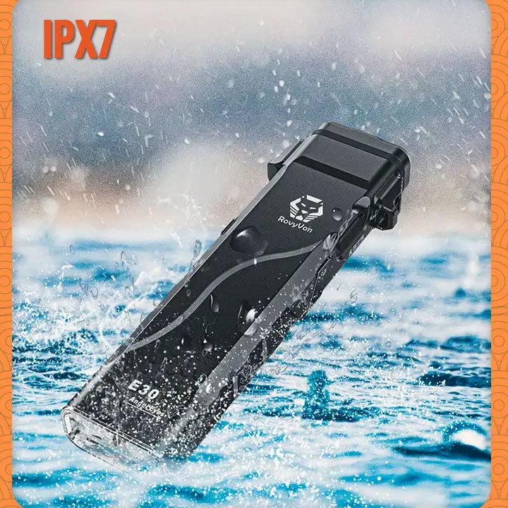 RovyVon Angel Eyes E30 Sleek Flat 2600 Lumens EDC Tactical Flashlight Mini Rechargeable Flashlights Torch Light