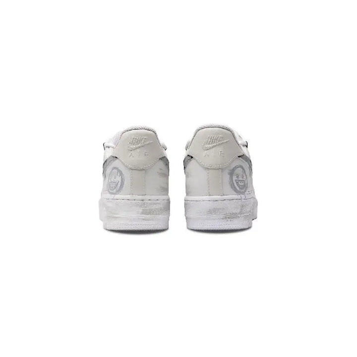 【Customize】Nike Air Force 1 Skateboarding Shoes Women's Low-top Grey/white/yellow Sneakers shoes DD8959-100