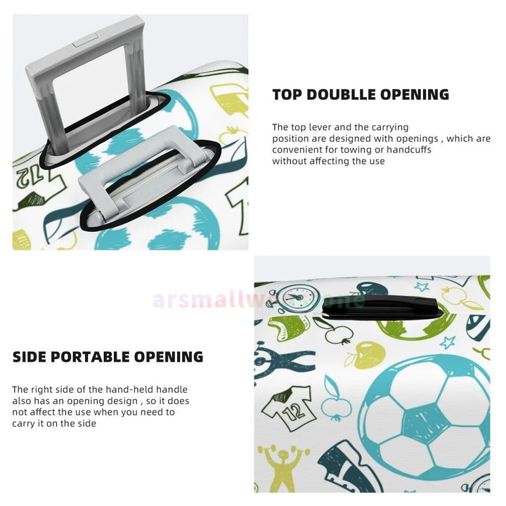 Football Luggage Cover Suitcase Protector Thicken Elasticity Dust Covered Anti-scratch Protective Case 18-32 Inch
