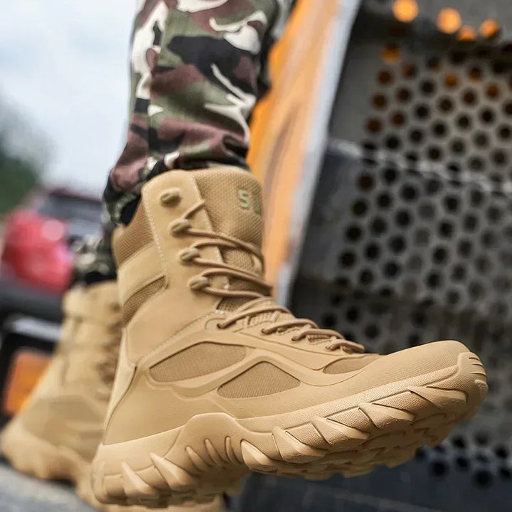 New Men's Motorcycle Retro Boots Comfortable Hot Ankle Boots Outdoor Waterproof Hiking Boots Season Men's Boots Fashion Wear