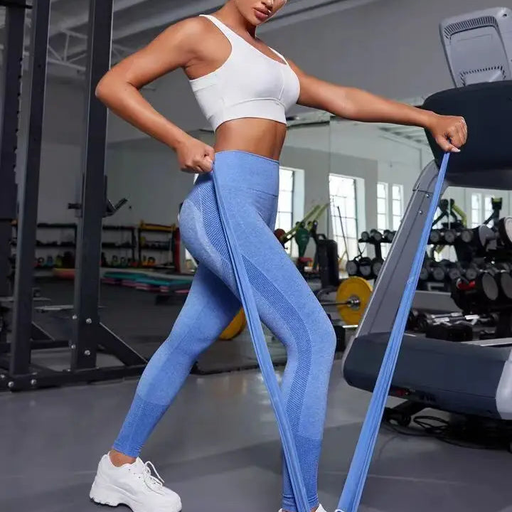 Women Seamless Solid Leggings Knit Slim Leggings High Waist Hip Liftting Fashion Elastic Fitness Yoga Tights Gym Workout Pants