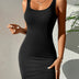 Sexy  Strap Mini Dress 2024 New Summer Women Bodycon Club Party Dresses Female Camisole Solid Black White Sheath Sundress