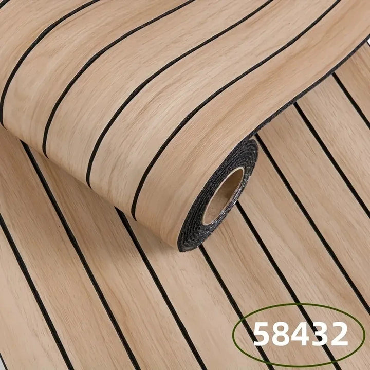 3D Wood Grain Peel And Stick Wallpaper, Self-Adhesive Flooring, Waterproof, mould proof Floor Tiles, Anti-Slip
