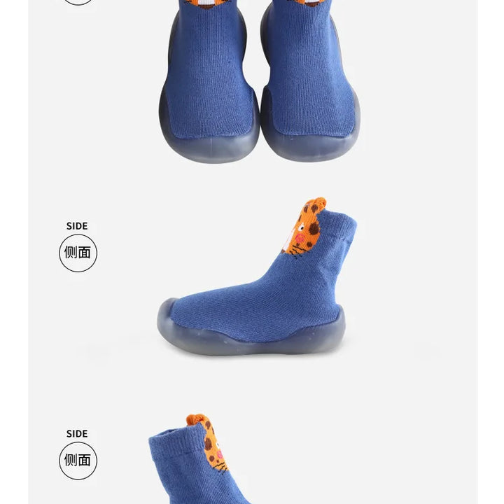 Baby Socks Shoes Infant Cute Cartoon Kids Boy Shoes Soft Rubber Sole Child Floor Sneaker BeBe Booties Toddler Girls First Walker