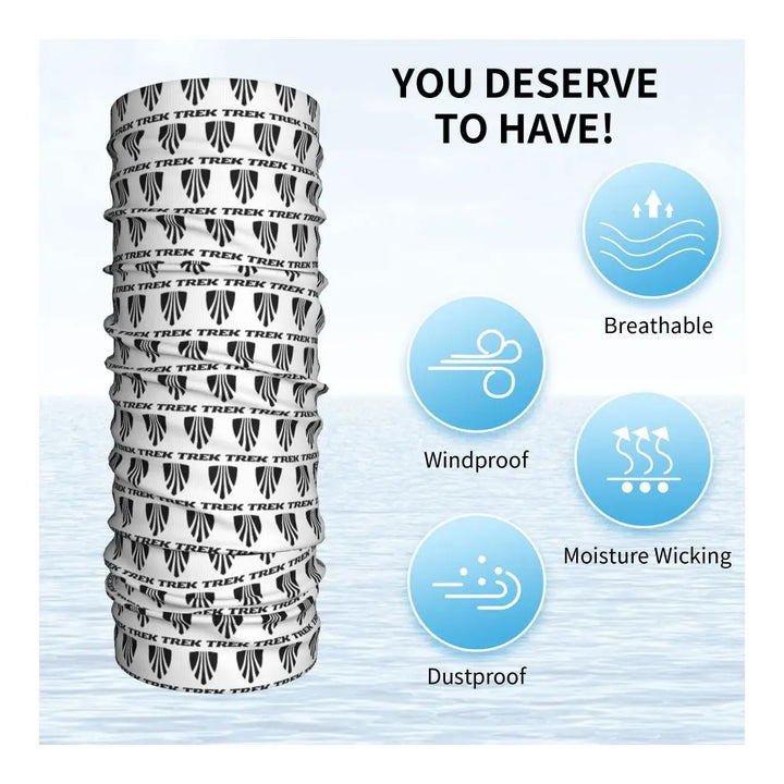 Custom Treks Bike Logo Bandana Neck Gaiter Windproof Face Scarf Cover Women Men Headwear Tube Balaclava