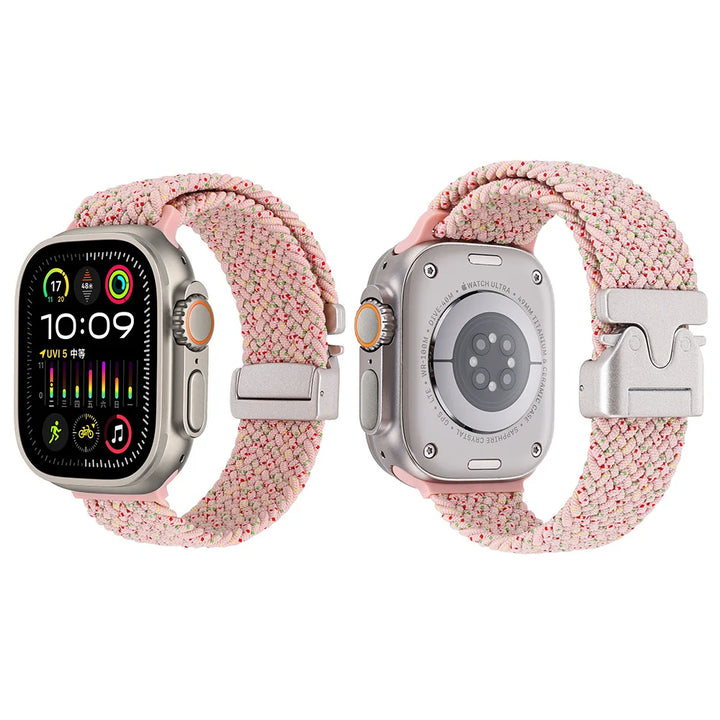 Nylon Canvas Watch Strap for Apple iWatch Series 10 42mm 46mm Ultra 1/2 49mm  S9 8 7 41mm 45mm  S4-6 40mm 44mm Parachute Buckle