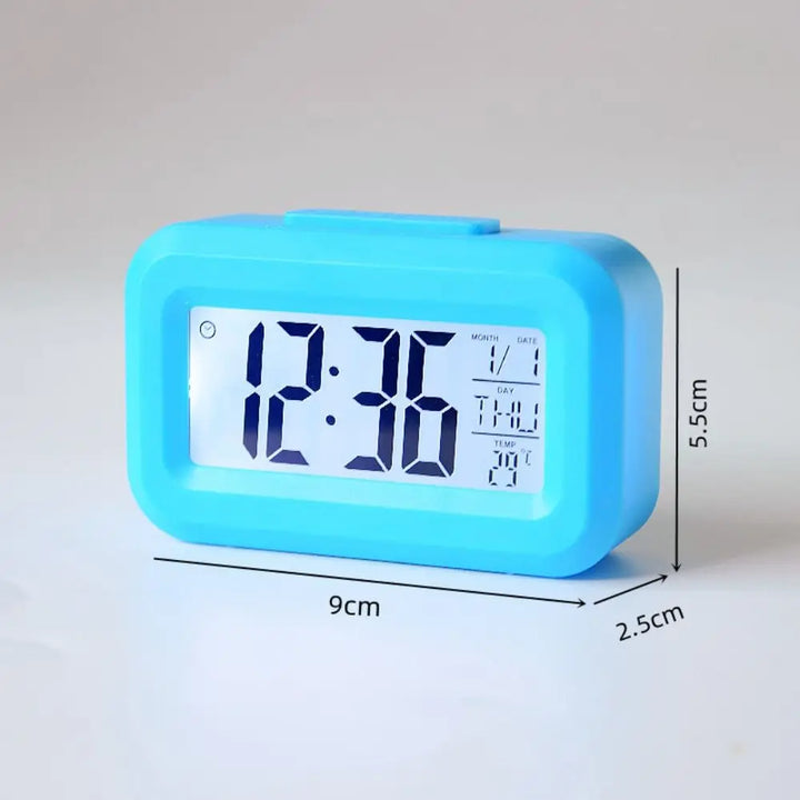 Portable Mini Digital Alarm Clock Snooze Mute Desktop Clock Calendar Backlight Electronic Alarm Clock For Student