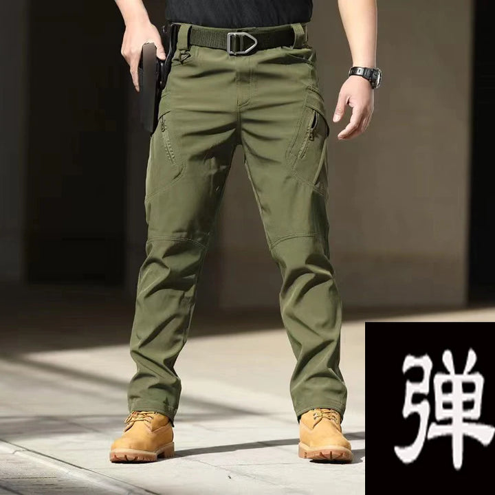 Men Elastic Camping Hiking Trekking Fishing Climbing Outdoor Sports Trousers Spring Autumn Fall Cargo Tactical Quick Dry Pants