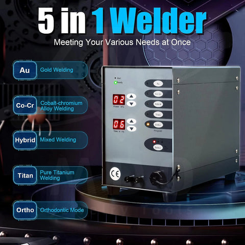 Automatic Spot Welder Pulse Argon Arc Welding Machine High Power Jewelry Repair Tool Spot Welding Machine