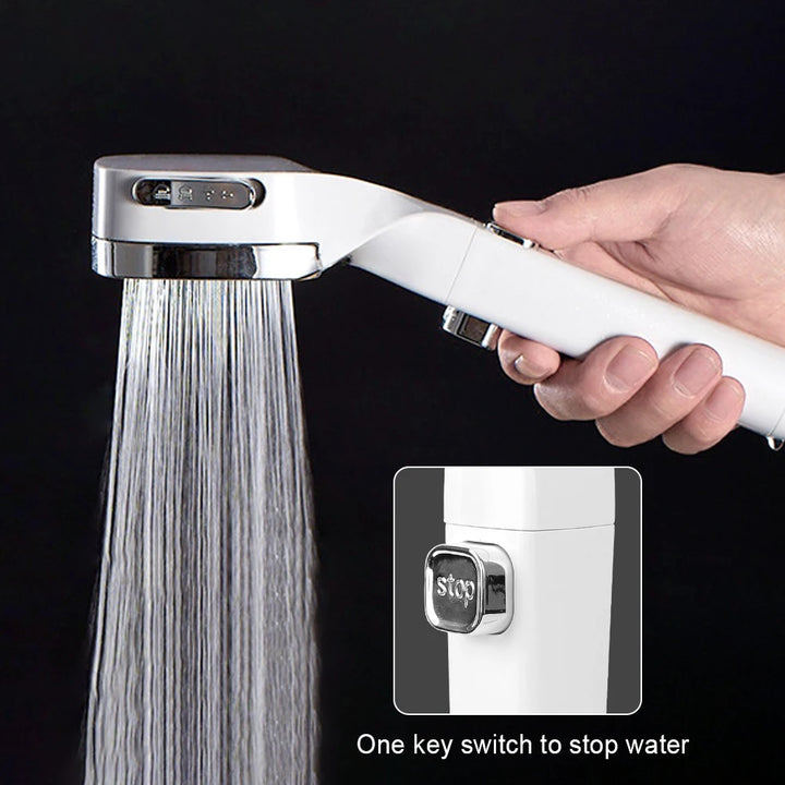 Bathroom supplies High Pressure Shower Head With Switch Water Saving Shower Nozzle 4 Modes High Pressure
