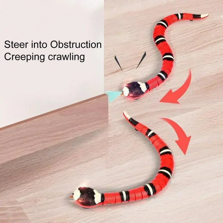 Funny Cat Snake Toy Snake Shape Sports Training Battery Operated Electric Moving Snake Prank Prop